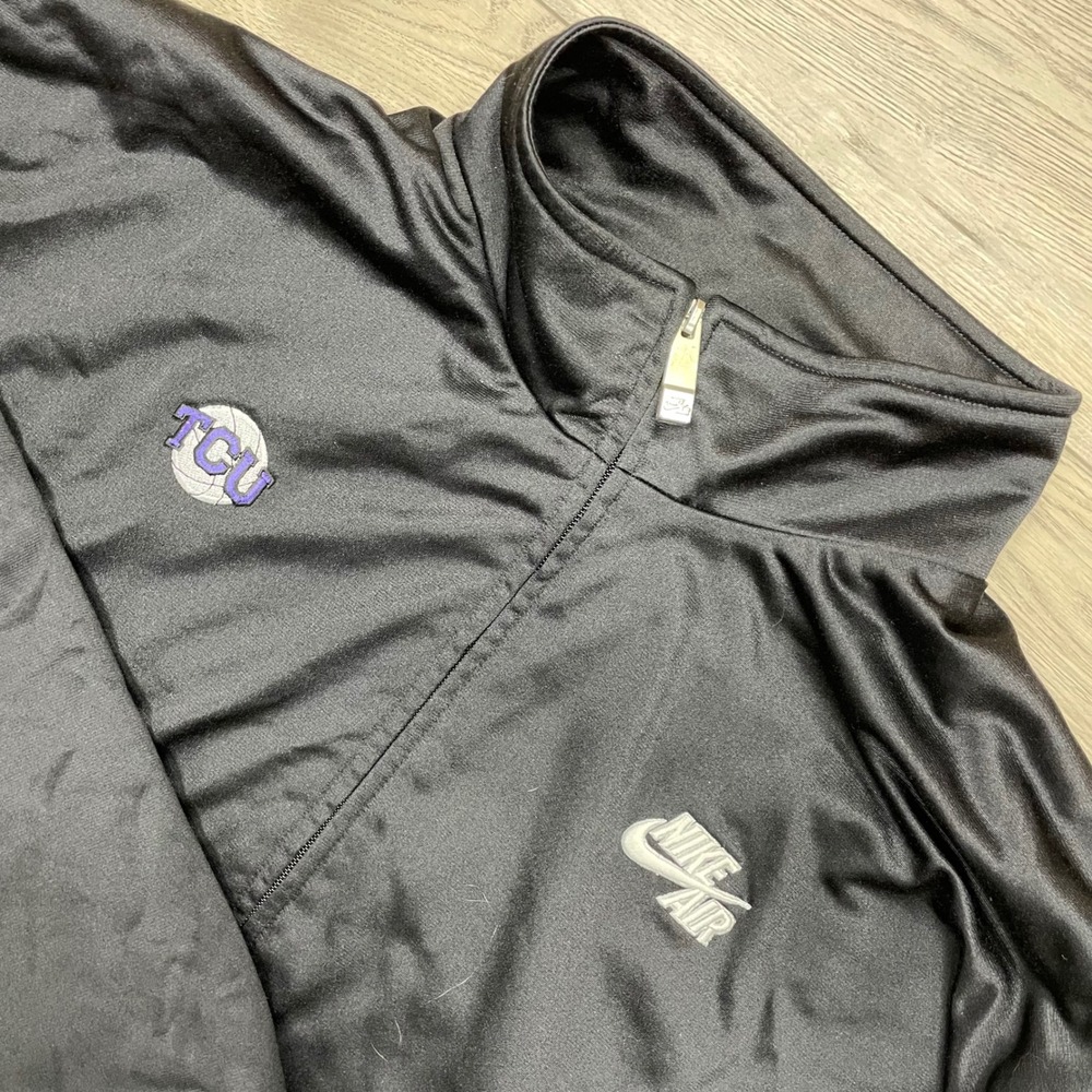 Nike Track Jacket Mens XXLT Black TCU Horned Frogs Full Zip Volleyball College